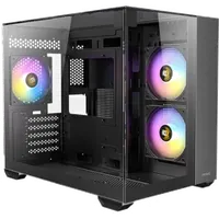 Boitier Mini Tour Micro-ATX Antec CX600M Trio RGB avec panneaux vitrés (Noir) - 1