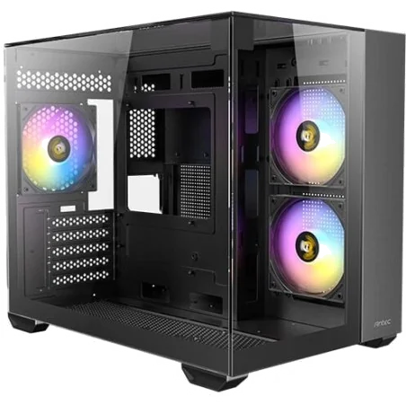 Boitier Mini Tour Micro-ATX Antec CX600M Trio RGB avec panneaux vitrés (Noir)