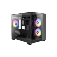 Boitier Mini Tour Micro-ATX Antec CX600M Trio RGB avec panneaux vitrés (Noir) - 2