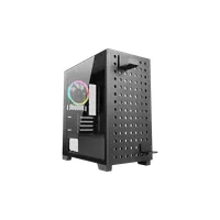 Boitier Mini Tour Micro ATX Azza Elise RGB avec panneau vitré (Noir) - 1