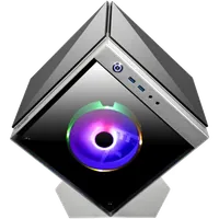 Boitier Mini Tour Micro ATX Azza Cube Mini RGB avec panneau vitré (Argent) - 1