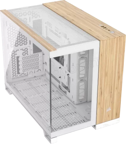 Boitier Mini Tour Micro ATX Corsair 2500X avec panneaux vitrés (Blanc/Marron)