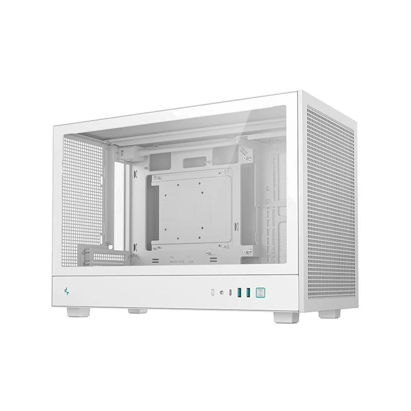 Boitier Mini Tour Micro ATX DeepCool CH260 avec panneau vitré (Blanc)