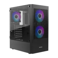Boitier Micro ATX Einarex PM150 RGB avec panneau vitré (Noir) - 2