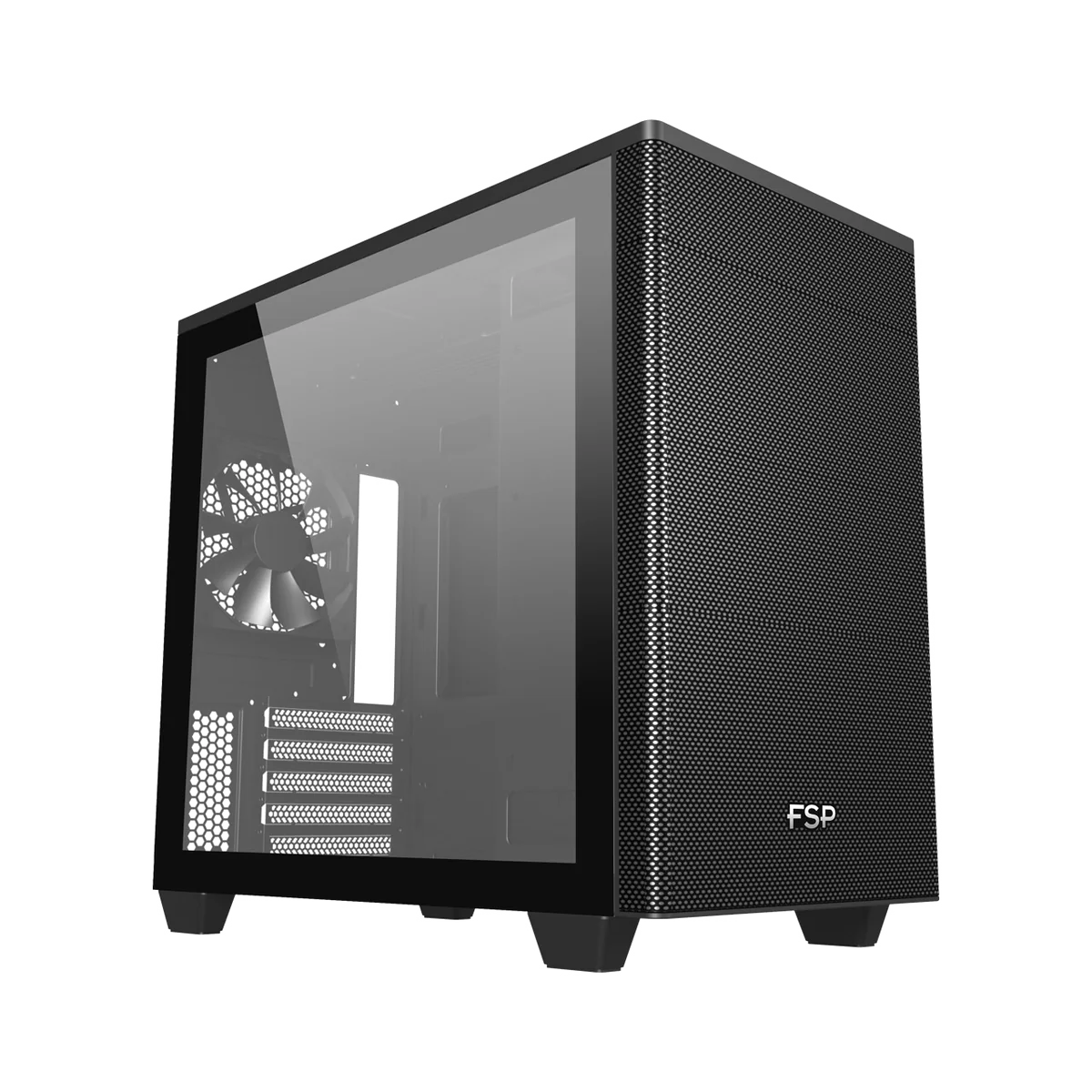 Boitier Mini Tour Micro ATX FSP CST360 avec panneau vitré (Noir)