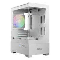 Boitier Mini Tour Micro ATX Gamdias Aura GC9M Elite RGB avec panneaux vitrés (Blanc) - 2