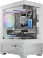 Boitier Mini Tour Micro ATX Gamdias Aura GC9M Elite RGB avec panneaux vitrés (Blanc) - 3
