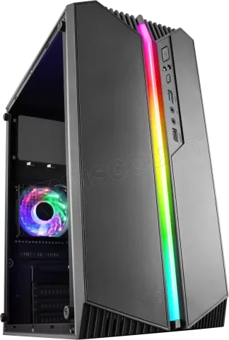 Boitier Mini Tour Micro ATX Gamemax Storm RGB avec panneau vitré (Noir)
