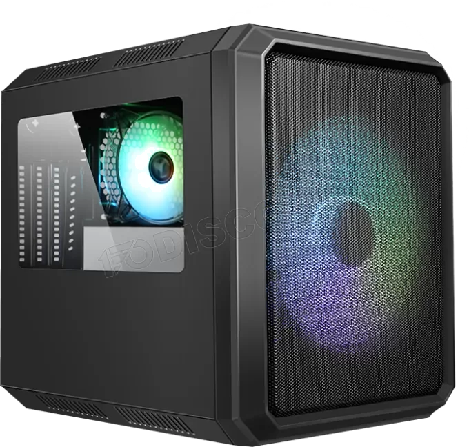 Boitier Mini Tour Micro ATX Gamemax Aeris 330 Mesh RGB avec panneau vitré (Noir)