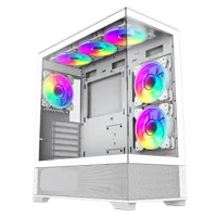 Boitier Mini Tour Micro ATX Gamemax Vista 2 RGB  avec panneaux vitrés (Blanc) - 1
