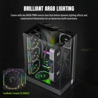 Boitier Mini Tour Micro ATX Gamemax T20 RGB avec panneaux vitrés (Blanc) - 3
