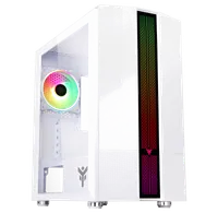 Boitier Mini Tour Micro ATX iTek Liflig 41 RGB avec panneau vitré (Blanc) - 1