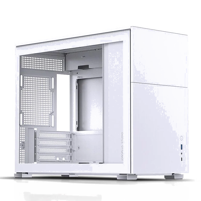 Boitier Mini Tour Micro ATX Jonsbo D31 avec panneau vitré (Blanc)
