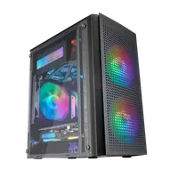 Boitier Mini Tour Micro ATX Mars Gaming MC300 RGB avec panneau vitré (Noir) - 1