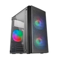 Boitier Mini Tour Micro ATX Mars Gaming MC300 RGB avec panneau vitré (Noir) - 2