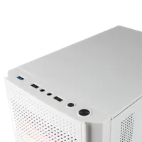 Boitier Mini Tour Micro ATX Mars Gaming MC300 RGB avec panneau vitré (Blanc) - 4