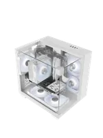 Boitier Mini Tour Micro ATX Mars Gaming MCVISIONM avec panneaux vitrés (Blanc) - 3