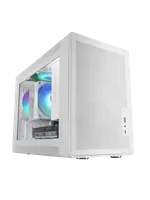 Boitier Mini Tour Micro ATX Mars Gaming MC-XPS avec panneau vitré (Blanc) - 2