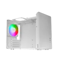 Boitier Mini Tour Micro ATX Mars Gaming MC-XPS avec panneau vitré (Blanc) - 4