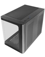 Boitier Mini Tour Micro ATX Mars Gaming MC-Fusion M avec panneaux vitrés (Noir) - 1