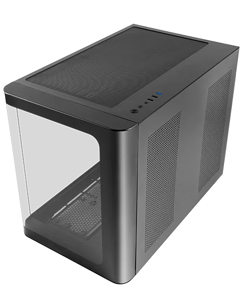 Boitier Mini Tour Micro ATX Mars Gaming MC-Fusion M avec panneaux vitrés (Noir)