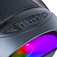 Boitier Tube Micro ATX Mars Gaming MC-Cylon RGB avec panneau vitré (Noir) - 4