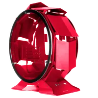 Boitier Mini Tour Micro ATX Mars Gaming MC-Orb avec panneaux vitrés (Rouge) - 4