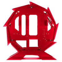 Boitier Mini Tour Micro ATX Mars Gaming MC-Orb avec panneaux vitrés (Rouge) - 5