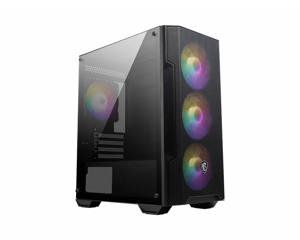 Boitier Mini Tour Micro-ATX MSI Mag Forge M100A RGB avec panneau vitré (Noir)