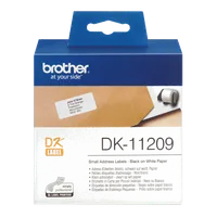 Brother DK-11209 ruban d'étiquette Noir sur blanc - 3