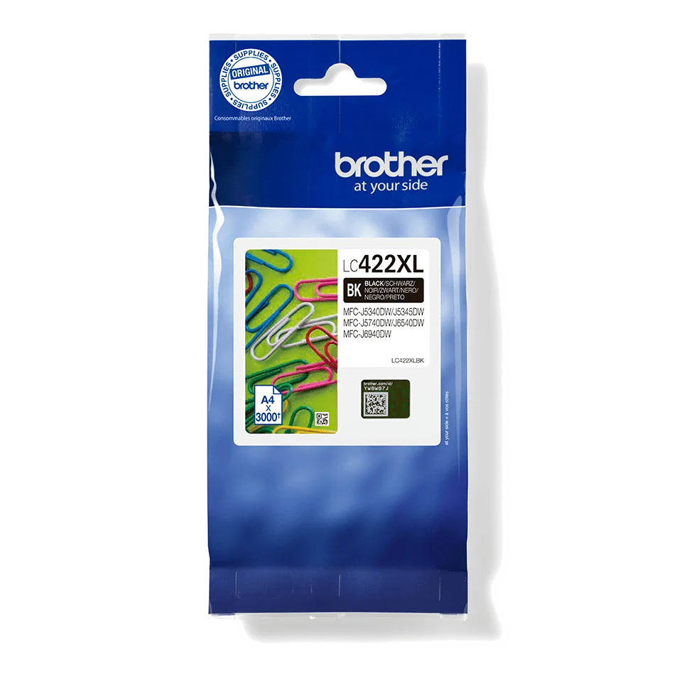 Brother LC422XLBK Cartouche d'encre originale - Noir