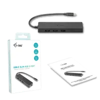 i-tec Advance USB-C Slim Passive HUB 3 Port + Gigabit Ethernet Adapter - 6