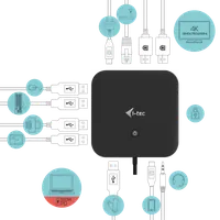 i-tec C31DUALDPDOCKPD station d'accueil Avec fil USB 3.2 Gen 1 (3.1 Gen 1) Type-C Noir - 7
