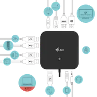 i-tec USB-C HDMI DP Docking Station with Power Delivery 100 W - 6