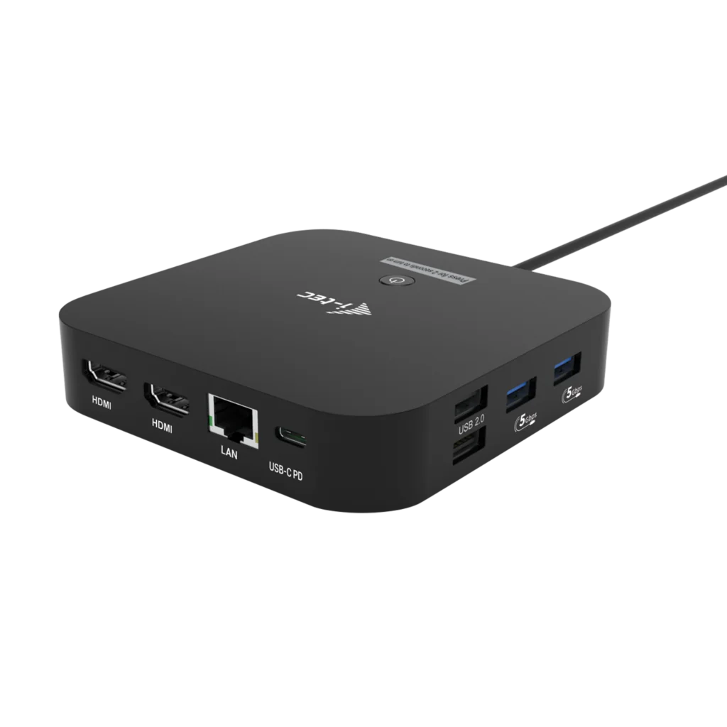 i-tec USB-C Dual HDMI Docking Station with Power Delivery 100 W