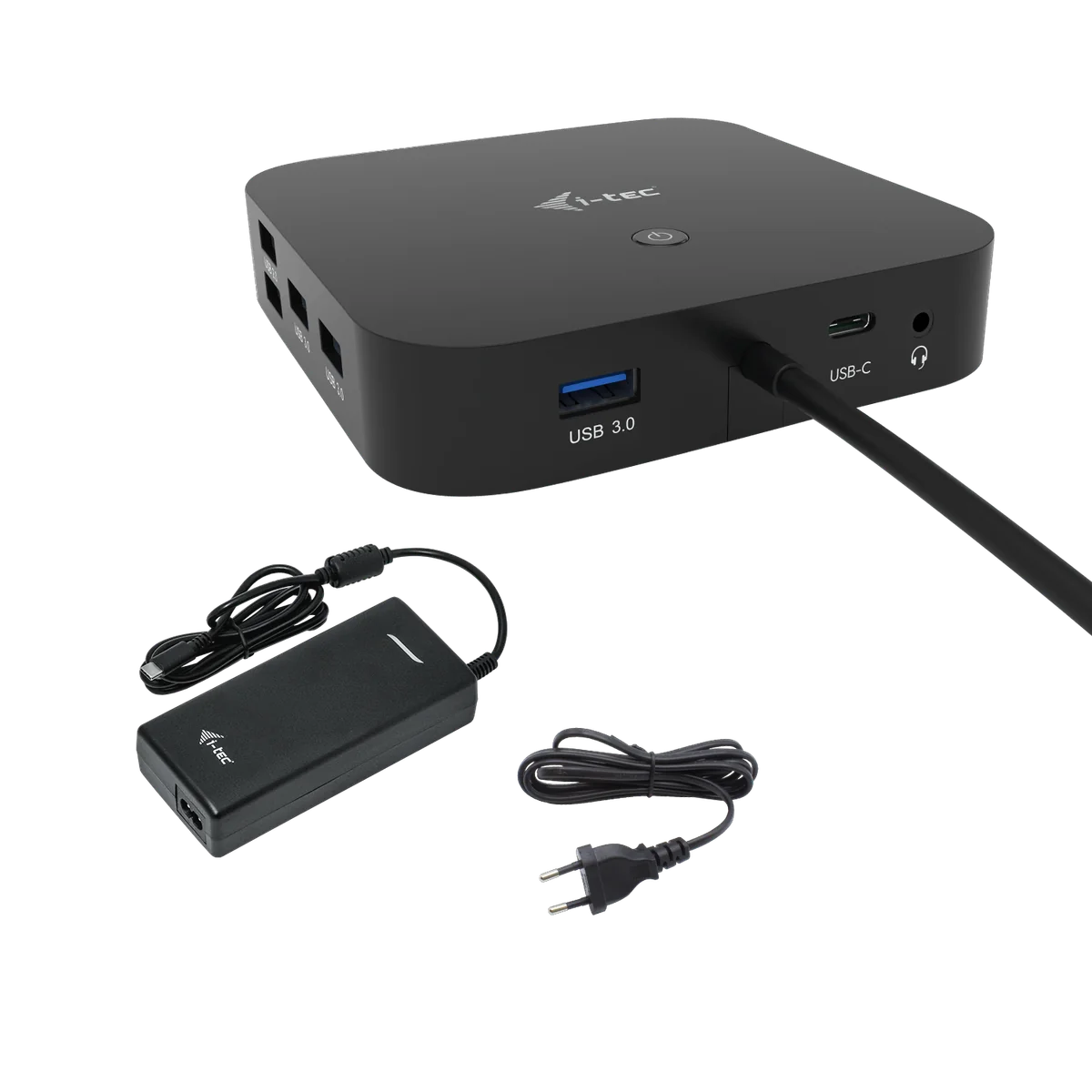 i-tec USB-C HDMI DP Docking Station with Power Delivery 100 W + Universal Charger 100 W