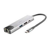 NGS NGS-HUB-0140 hub & concentrateur USB 2.0 Type-C 5000 Mbit/s Aluminium, Noir - 3