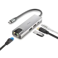 NGS NGS-HUB-0140 hub & concentrateur USB 2.0 Type-C 5000 Mbit/s Aluminium, Noir - 4