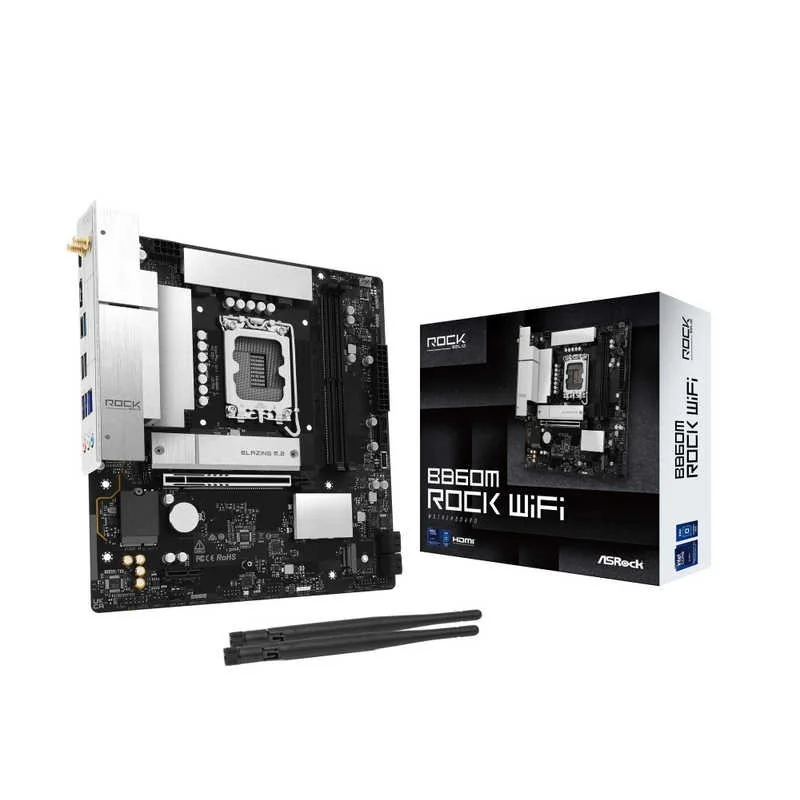 Carte Mère ASRock B860M Rock WiFi (Intel LGA 1851) Micro ATX