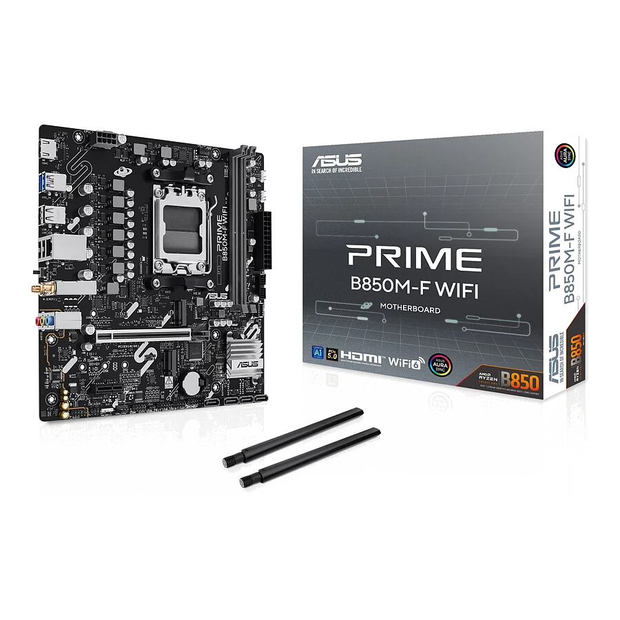 Carte Mère Asus Prime B850M-F (AMD AM5) Micro ATX