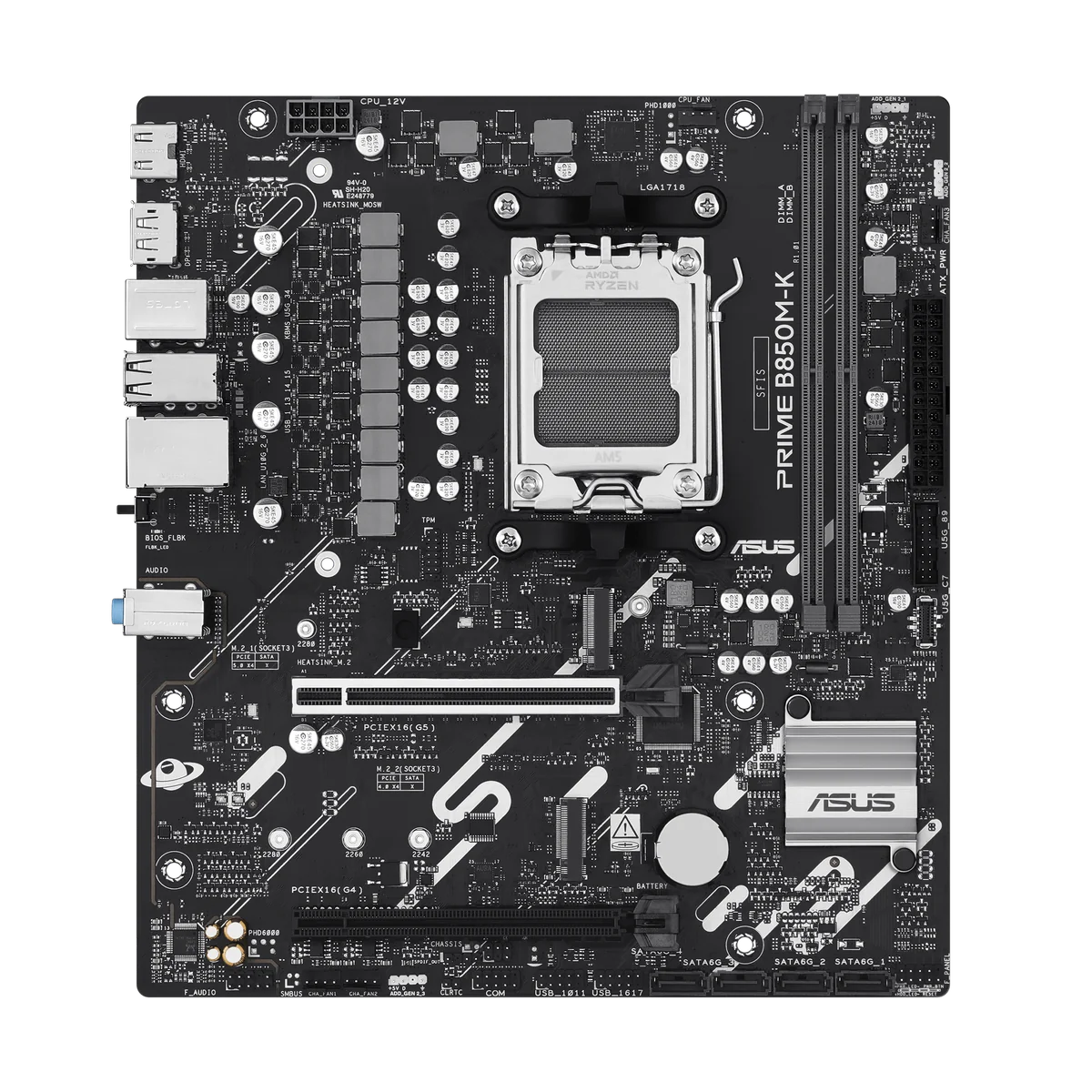 ASUS PRIME B850M-K AMD B850 Emplacement AM5 micro ATX