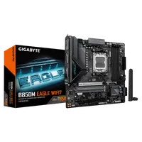 GIGABYTE B850M EAGLE WIFI7 Carte Mère – Processeurs AMD Ryzen 9000 Series, VRM numérique 8+2+2 phases, jusqu’à 8200 MHz DDR5 (O.C.), 1× M.2 PCIe 5.0 + 1× M.2 PCIe 4.0, Wi-Fi 7, LAN 2.5 GbE, USB 3.2 Gen 2