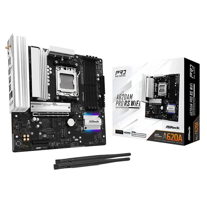 Carte Mère ASRock A620AM Pro Race Sport WiFi (AM5) Micro ATX
