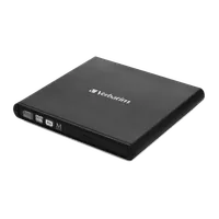 Verbatim External Slimline CD/DVD Writer lecteur de disques optiques DVD±RW Noir