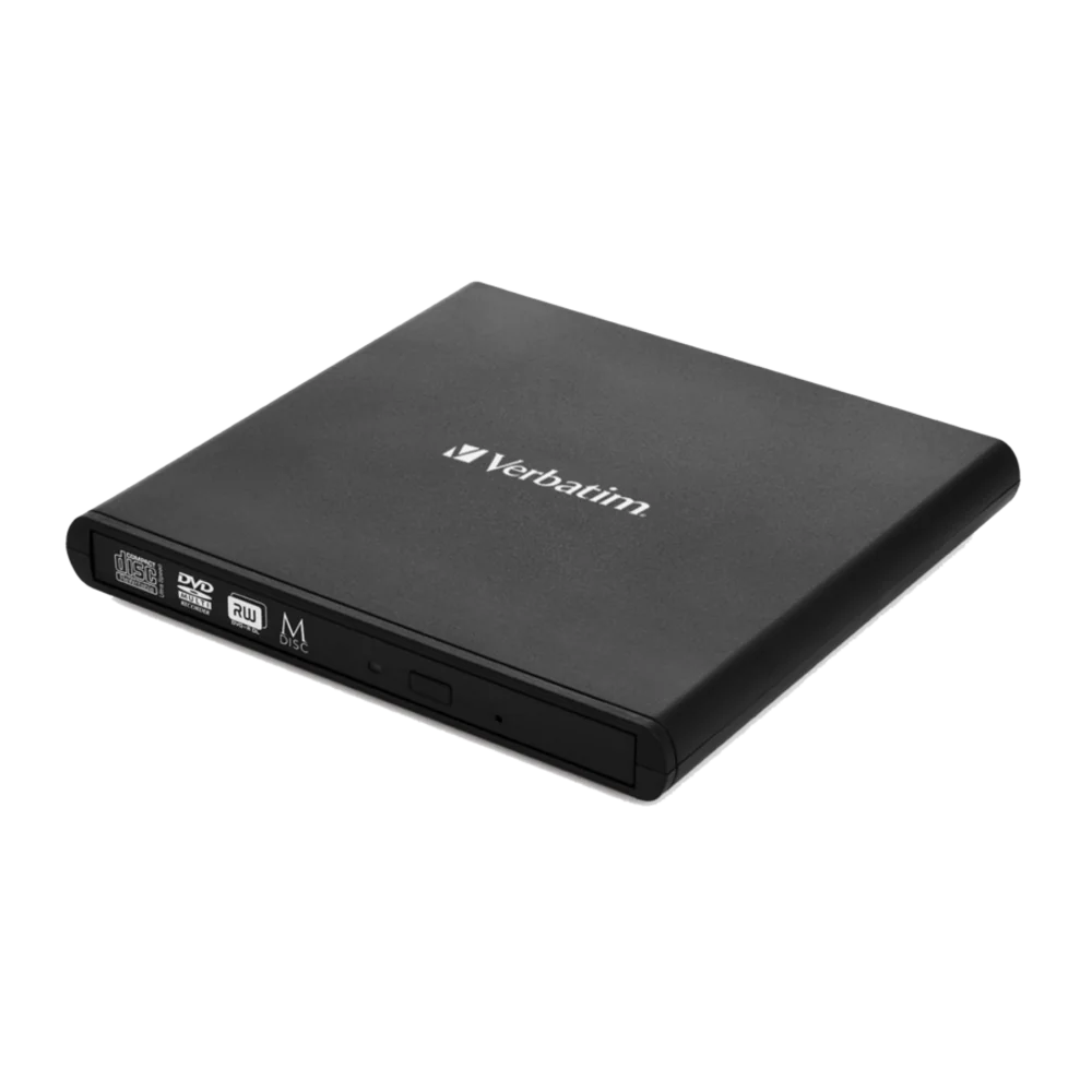 Verbatim External Slimline CD/DVD Writer lecteur de disques optiques DVD±RW Noir