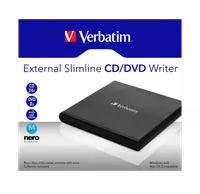 Verbatim External Slimline CD/DVD Writer lecteur de disques optiques DVD±RW Noir - 4