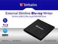 Verbatim External Slimline lecteur de disques optiques Blu-Ray RW Noir - 6