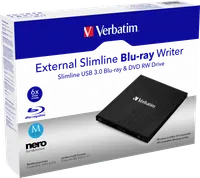 Verbatim External Slimline lecteur de disques optiques Blu-Ray RW Noir - 7