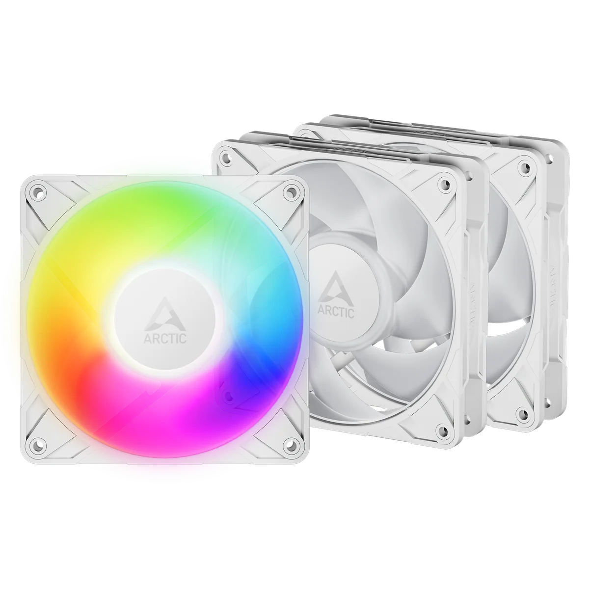 ARCTIC Freezer P12 Pro A-RGB (White) - 3 Pack Boitier PC Ventilateur 12 cm Blanc 3 pièce(s)