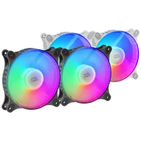 Mars Gaming MFDUO système de refroidissement d’ordinateur Boitier PC Ventilateur 12 cm Noir - 6